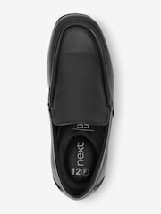 Black Standard Fit (F) School Leather Loafer Shoes - Image 3 of 5