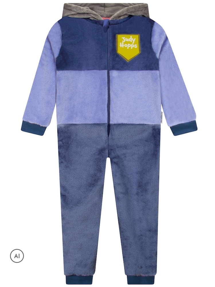 Character Blue Disney Zootropolis Judy Hopps Onesie 3D Ears Set - Image 2 of 12 Character Blue Disney Zootropolis Judy Hopps Onesie 3D Ears Set - Image 2 of 12