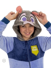 Character Blue Disney Zootropolis Judy Hopps Onesie 3D Ears Set - Image 8 of 12