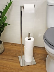 Showerdrape Stamford Freestanding Toilet Roll and Spare Paper Holder - Image 2 of 3