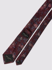 Ted Baker Tailoring Red ic Floral Tie - Image 2 of 2