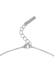 Karen Millen Silver Tone Crystal Baguette Pendant Necklace - Image 6 of 6