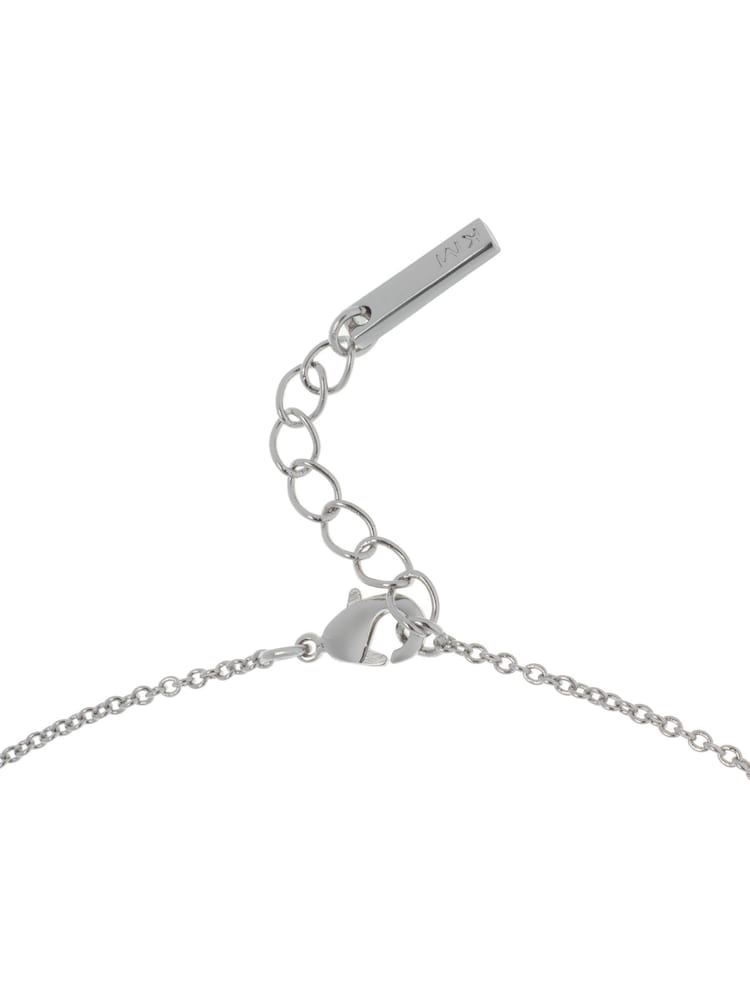 Karen Millen Silver Tone Crystal Baguette Pendant Necklace - Image 6 of 6 Karen Millen Silver Tone Crystal Baguette Pendant Necklace - Image 6 of 6