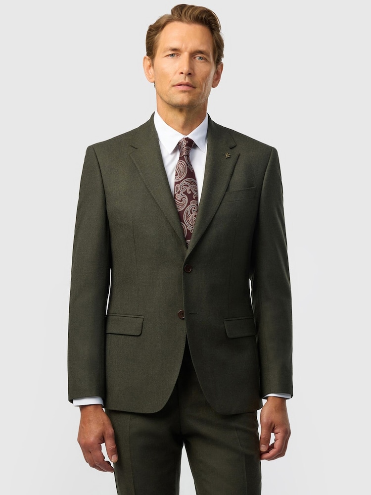 Ted Baker Tailoring Приталений крій Стрейчева фланелева куртка - Image 1 of 4