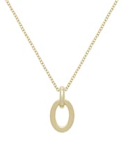 Karen Millen Gold Tone Chain Link Pendant Necklace - Image 3 of 5