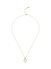 Karen Millen Gold Tone Chain Link Pendant Necklace - Image 4 of 5