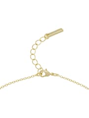 Karen Millen Gold Tone Chain Link Pendant Necklace - Image 5 of 5