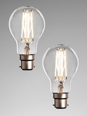 2 Pack BC 6W LED GLS Dimmable Light Bulbs - Image 1 of 3