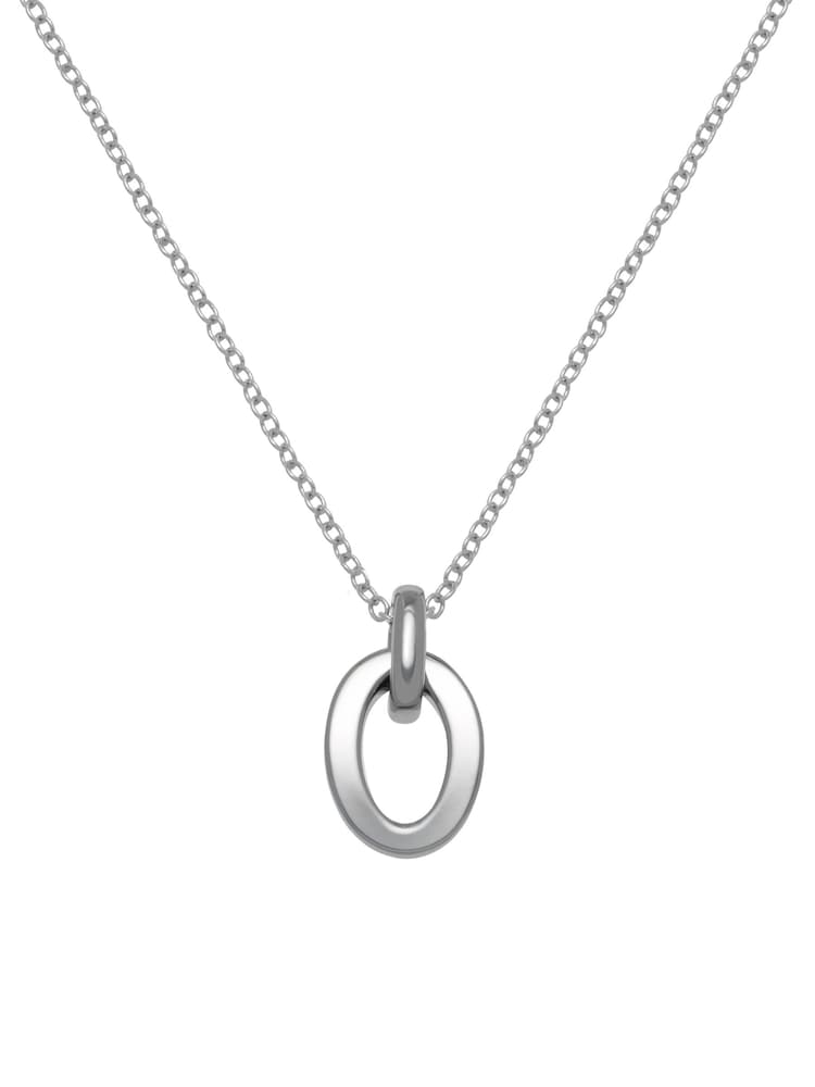 Karen Millen Silver Tone Chain Link Pendant Necklace - Image 1 of 5 Karen Millen Silver Tone Chain Link Pendant Necklace - Image 1 of 5