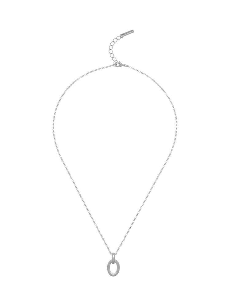 Karen Millen Silver Tone Chain Link Pendant Necklace - Image 2 of 5 Karen Millen Silver Tone Chain Link Pendant Necklace - Image 2 of 5