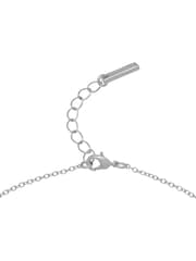 Karen Millen Silver Tone Chain Link Pendant Necklace - Image 3 of 5