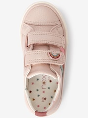 Muted Pink Rainbow Standard Fit (F) Trainers - Image 3 of 4