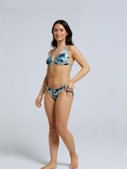 Animal Womens Blue Iona Recycled Tie Side Bikini Bottoms - Image 3 of 6