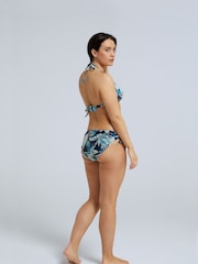 Animal Womens Blue Iona Recycled Tie Side Bikini Bottoms - Image 4 of 6