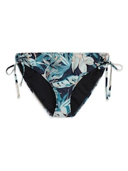 Animal Womens Blue Iona Recycled Tie Side Bikini Bottoms - Image 5 of 6