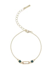 Karen Millen Gold Tone Crystal Baguette Bracelet - Image 4 of 6