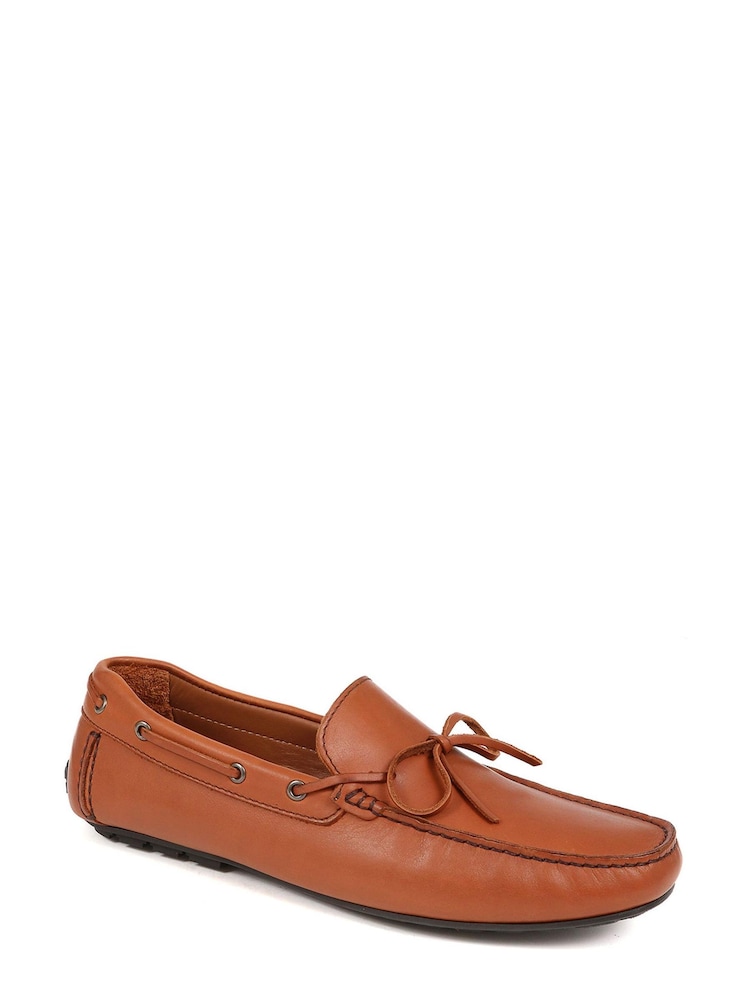 Jones Bootmaker Tan Brown Percival Casual Moccasins - Image 2 of 4