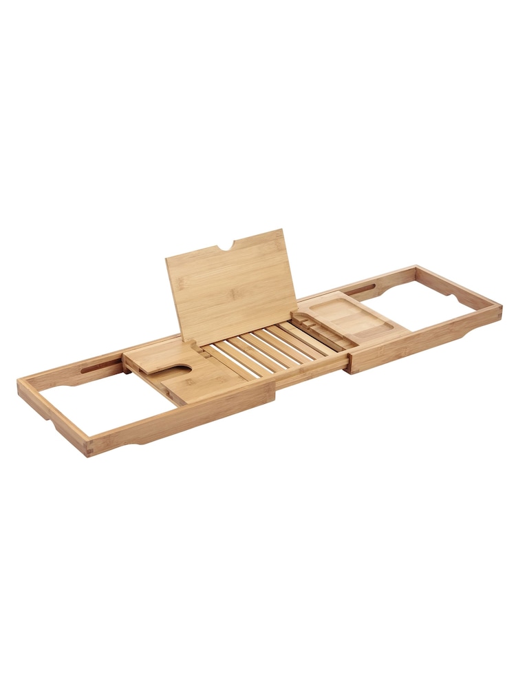 Base de banho extensível de bambu Showerdrape Brooklyn - Imagem 1 de 2