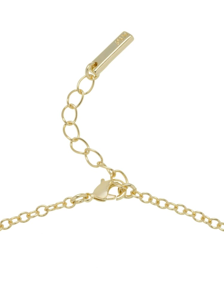Karen Millen Gold Tone Crystal Chain Link Pendant Necklace - Image 5 of 5 Karen Millen Gold Tone Crystal Chain Link Pendant Necklace - Image 5 of 5