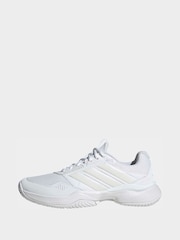 adidas White GameCourt 3 Tennis Trainers - Image 2 of 10
