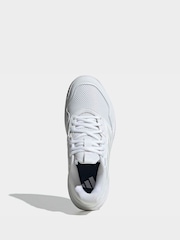 adidas White GameCourt 3 Tennis Trainers - Image 7 of 10