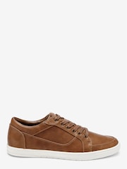 Tan Brown Regular Fit Smart Casual Trainers - Image 1 of 5