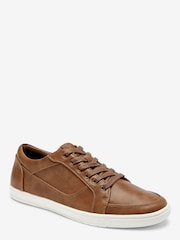 Tan Brown Regular Fit Smart Casual Trainers - Image 2 of 5
