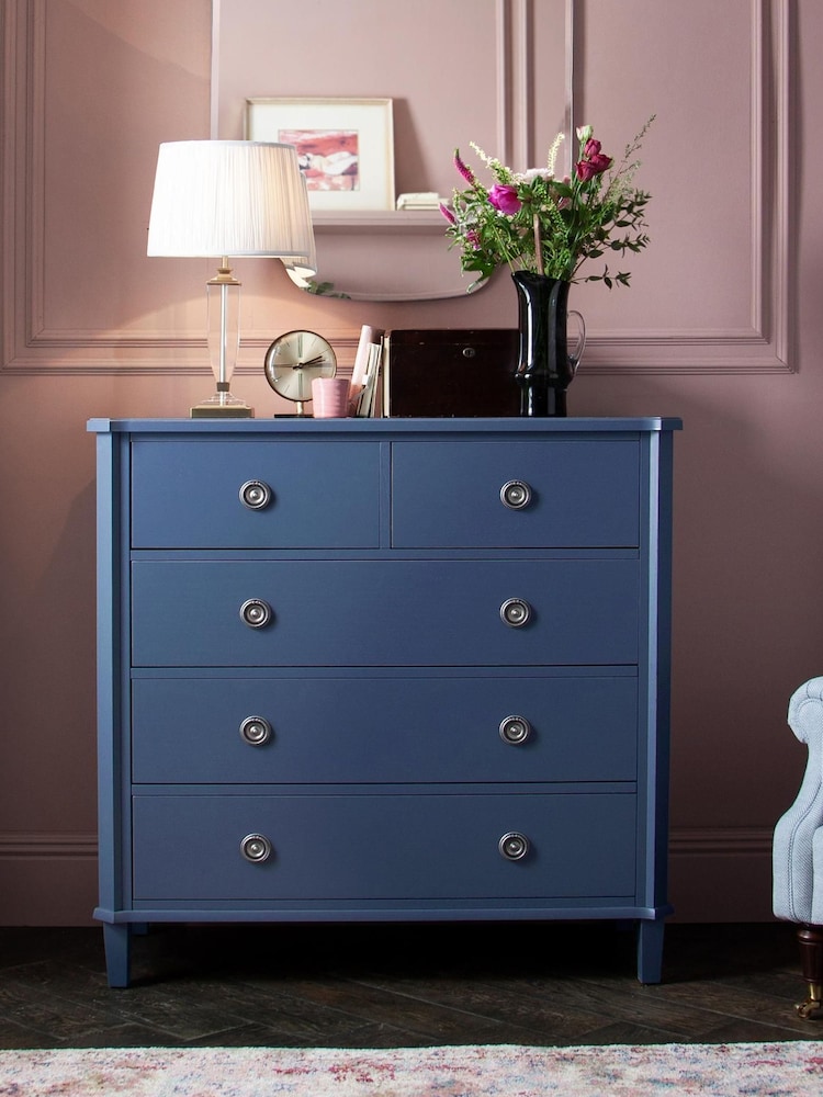 Laura Ashley Dusky Seaspray Henshaw Two+Three Drawers Chest - Image 1 of 7