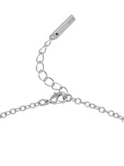 Karen Millen Silver Tone Crystal Chain Link Pendant Necklace - Image 3 of 5