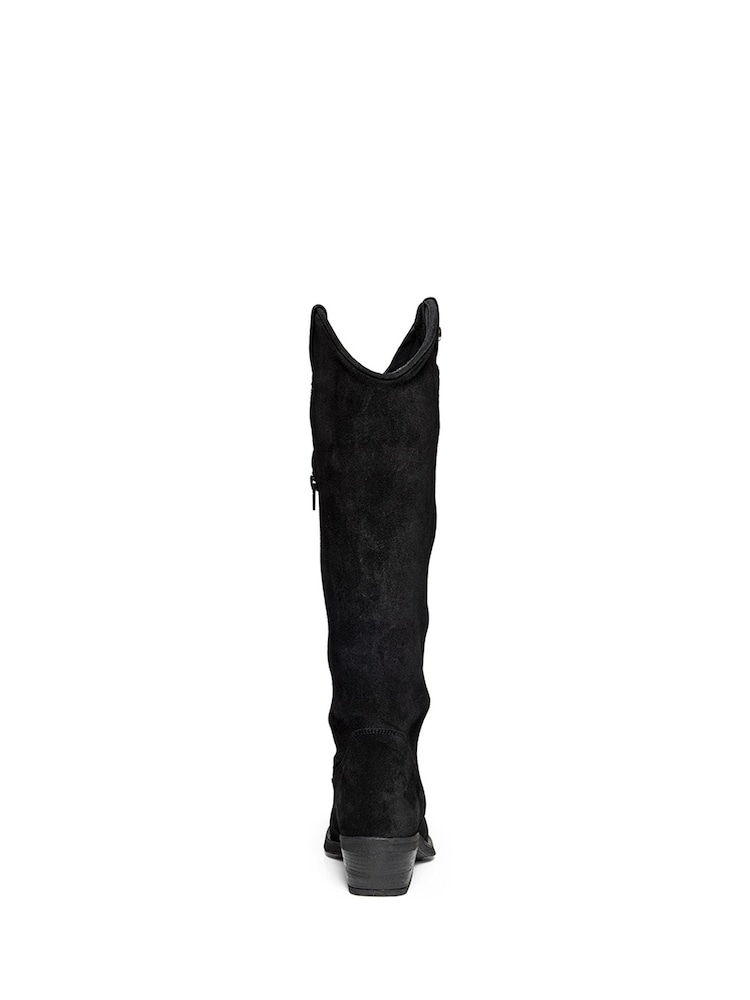 Steve Madden Welsy Boot Black Suede - Image 4 of 4