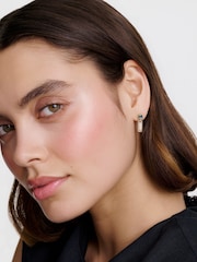 Karen Millen Gold Tone Crystal Baguette Drop Earrings - Image 1 of 6