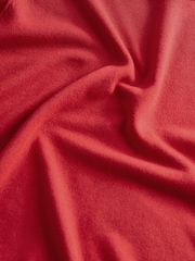 Red Crew Neck Short Sleeve Knitted Top - Image 6 of 6