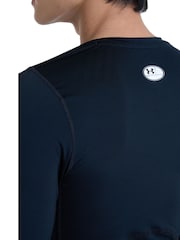 Under Armour Black HeatGear Fitted Long Sleeve Base Layer T-Shirt - Image 4 of 8