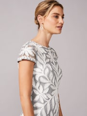 Phase Eight Blue Isobel Tapework Dress - Image 4 of 6