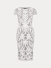 Phase Eight Blue Isobel Tapework Dress - Image 6 of 6