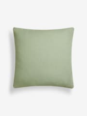 Sage Green Windowpane Check 100% Cotton Rectangular Cushion - Image 3 of 5
