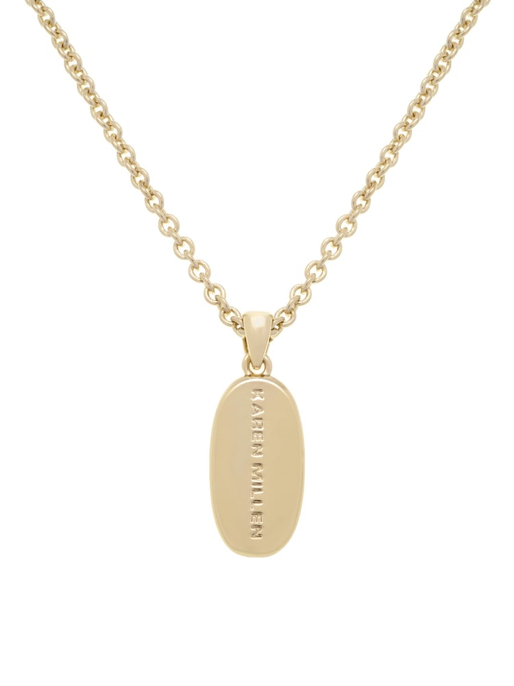 Karen Millen Gold Tone Crystal Pebble Pendant Necklace - Image 6 of 6 Karen Millen Gold Tone Crystal Pebble Pendant Necklace - Image 6 of 6