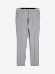 Light Grey Regular Fit Stretch Smart Trousers - Image 4 of 5