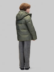 Calvin Klein Blue Kids Hooded Puffer Coat - Image 2 of 5