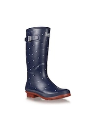 Regatta Blue/White Spot Ladies Fairweather II Wellies - Image 1 of 6