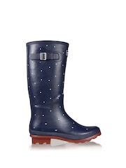 Regatta Blue/White Spot Ladies Fairweather II Wellies - Image 2 of 6