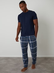Azul - Threadbare Short Sleeve Pyjamas Set - Imagen 1 de 4