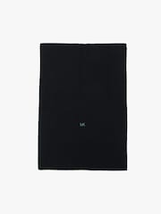 Michael Kors Navy Engineered Rib Cuff Hat And Scarf Set - Image 5 of 5