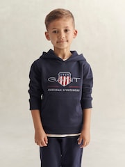 Azul - Sudadera con capucha GANT Archive Shield - Imagen 1 de 6
