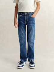 Blau, mittlere Waschung - Jeans mit Straight Fit von Gant - Bild 1 von 8