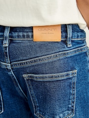 Blau, mittlere Waschung - Jeans mit Straight Fit von Gant - Bild 3 von 8