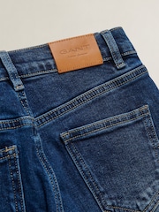 Blau, mittlere Waschung - Jeans mit Straight Fit von Gant - Bild 8 von 8