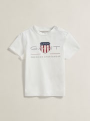 GANT White Archive Shield T-Shirt - Image 1 of 3