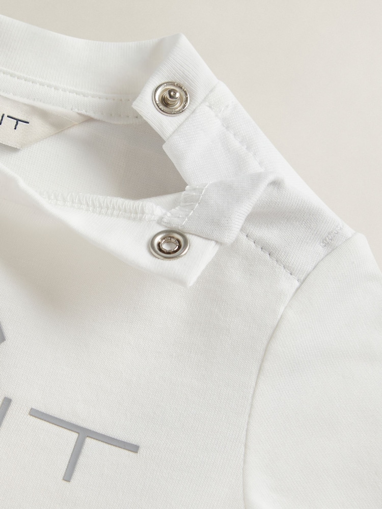 GANT White Archive Shield T-Shirt - Image 3 of 3