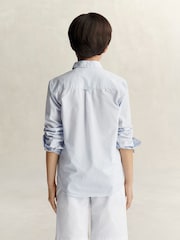 Azul - Camisa popelina con escudo GANT - Imagen 2 de 7